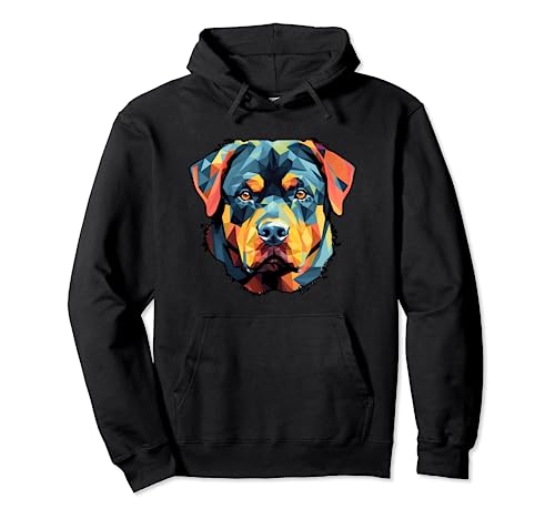 Obras de arte de Rottie - lindo Dog Lovers Delight K-9 Sudadera con Capucha