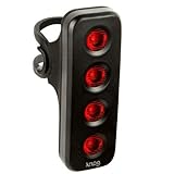 Resistente al agua Knog Blinder Mob V The Face luz Trasera para Bicicleta Negro Negro