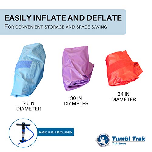 Tumbl Trak Air Barrel, Competition Grade Air Roller For Gymnastics And Cheerleading, Blue, 30In Diameter #TOP3