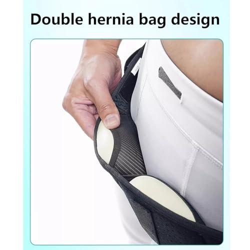 Faja de soporte para hernia inguinal con almohadillas removibles miniatura 3