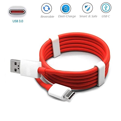 Image of WARP /Dash Charging Type c Charging Adapter Cable Compatible for One Plus 8T 8 8pro 7 Pro / 7T / 7T Pro Nord and Dash Charge for One Plus 3 / 3T / 5 / 5T / 6 / 6T /