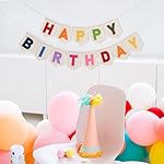 Colorful Happy Birthday Banner - Rainbow Birthday Party Decorations,Bohemian Felt Happy Banner,Colorful Felt Garland Photo Backdrop,Boho Rainbow Party Wall Hanging Decorations - Image 3