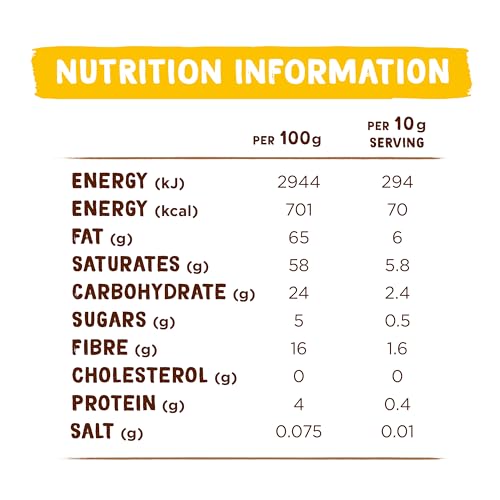 Organic Coconut Butter (300g) Vegan | Great for Cooking and Baking | Zero Cholesterol | Low GI | Ethically Sourced