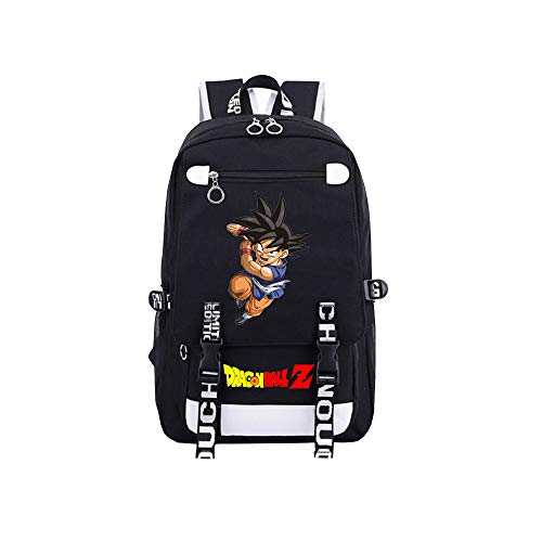 Boyyu Mochila Anime Dragon Ball Japones Escolar Portatil Hombre Mujer Casual Grande Negra