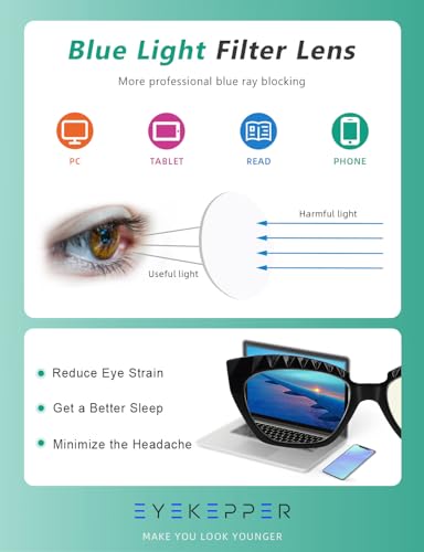 Image of Eyekepper 5-pack Reading Glasses Blue Light Blocking Women Stylish Readers