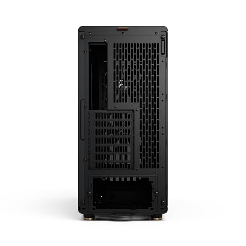 Image of Fractal Design North - Genuine Walnut Wood Front - Mesh Side Panels - Two 140mm Aspect PWM Fans Included - Type C USB - ATX Airflow Mid Tower PC Gaming Case,Charcoal Black