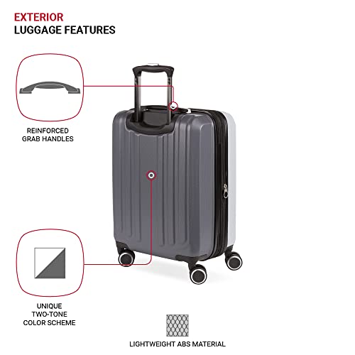 SwissGear Duet Expandable Luggage, Hard Shell Carry-On Luggage with Spinner Wheels - image 3