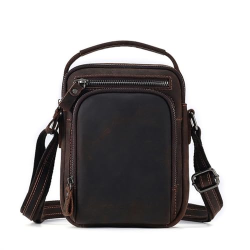 Bolso de hombro para hombre en cuero vintage ideal para tus viajes y escapadas casuales