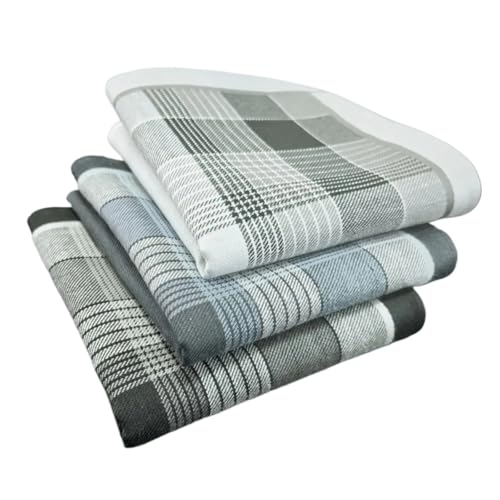 Pañuelos masculinos de algodón for hombre con diseño de rayas finas 1