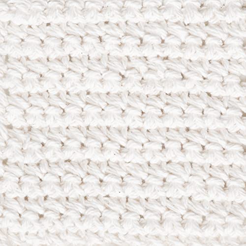Bernat Handicrafter Cotton Off White Yarn - 6 Pack Of 50G/1.75Oz - Cotton - 4 Medium (Worsted) - 80 Yards - Knitting/Crochet , Off White #TOP3