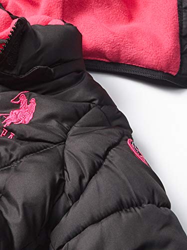 U.S. Polo Assn. Girls Puffer, Preto, 4T