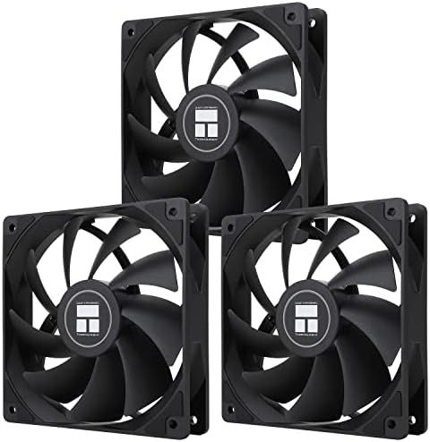 Thermalright TL-B12 120mm CPU Cooler Fan, Computer Case Fan, PWM Control, 2150RPM, Static-Pressure Performance Fan for S-FDB Bearing(Black)