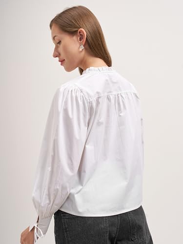 Image of Tokyo Talkies Women Tops for Woman|Women Oversized Fit Crop Top Shirt|Comfortable Premium Korean Button Down | Workwear Top for Office & Casual Outfit