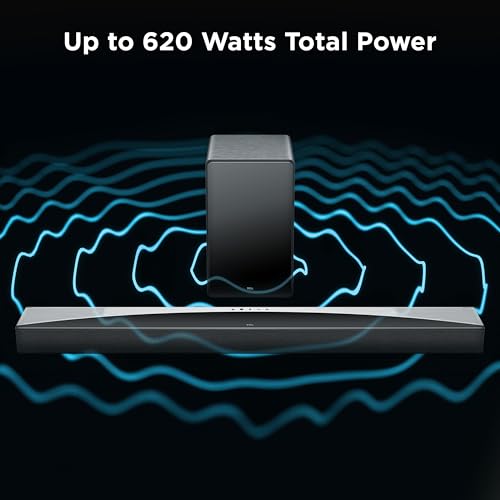 Image of TCL Q75H Q Class 5.1.2 Channel Soundbar with Dolby Atmos, DTS:X, Ray Danz Technology, Wireless Subwoofer, and Bluetooth Music Streaming