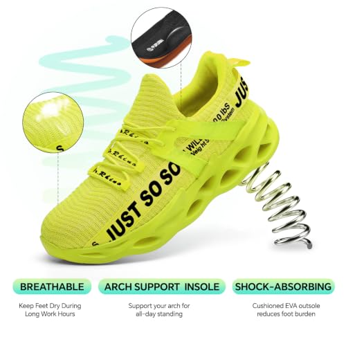 Image of Furuian Steel Toe Shoes for Men Women Slip On Comfortable Safety Shoes