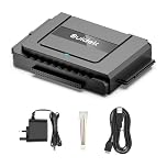 SUIDEK USB 3.0 to IDE SATA Converter - External IDE Hard Drive Reader for Universal 2.5 3.5 inch HDD/SSD Hard Drive Disk, IDE SATA to USB C Adapter Kit with 12V/2A Power Adapter