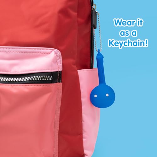 Image of Otamatone Melody Musical Electronic Instrument Toy Keychain - Blue