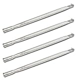 Uniflasy 15 Inch Burner Replacement Parts for Nexgrill 720-0925P, Home Depot Grill Parts 720-0925 4 Burner Gas Grill Stainless Steel Straight Burner Tube Pipe for Nexgrill Replacement Parts, 4 Pack