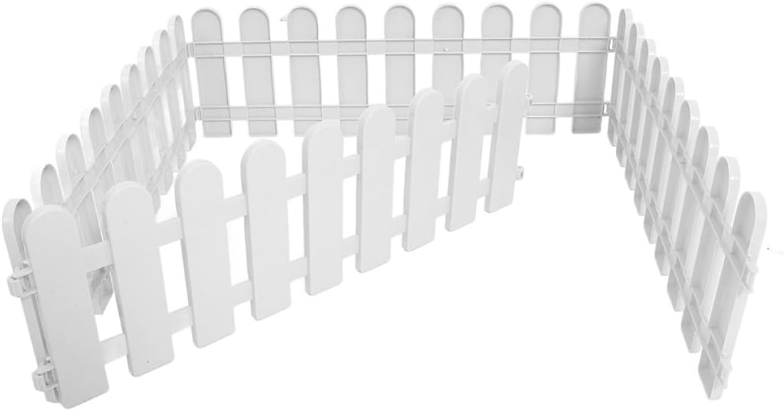 4pcs Tortoise Enclosure Fence Outdoor Pet Playpen Plastic Portable Reptile and Rabbit Safety Pen 50cm X 20cm for Garden Grass Grazing and Sunbathing