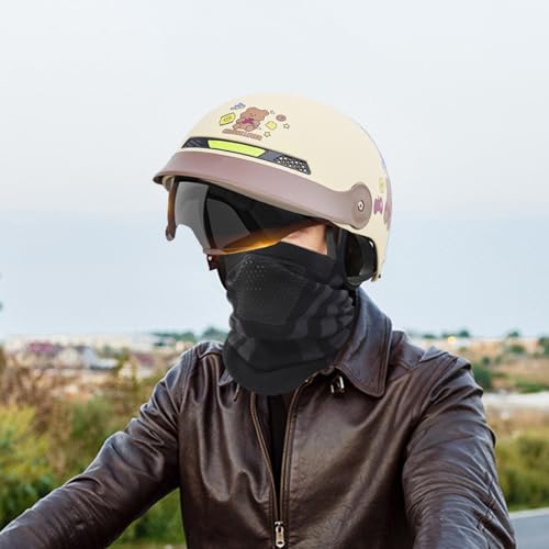 Casco abierto para moto y scooter con visor rapido para bicicleta monte 3