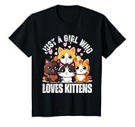 Calling all kitty enthusiasts! Express your passion with this cute tee – 'Just A Girl Who Loves Kittens.' Ideal for girls who find joy in the playful charm of these furry companions. Unleash your inner cat lover! This tee is a must-have for girls who...