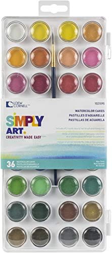Loew Cornell 1021095 Simply Art Watercolor Cakes