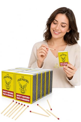 Trendful Safety Match Box Small Safety Matches for Daily Use Pack of 10 Boxes Reliable Ignition & Safe Lighting