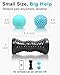 Tumaz Massage Ball & Foot Roller 3-in-1 Set with Spiky Ball, Lacrosse Ball, Massage Roller - Ergonomic Design to Relieve Plantar Fasciitis, Foot Massager for Deep and Superficial Muscle Pain