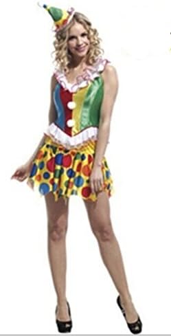 Amazon T Cos ピエロ レディース セクシー ノースリーブ かわいい道化師 ハロウィン コスプレ 仮装 通販 Amazon T Cos ピエロ レディース セクシー ノースリーブ かわいい道化師 ハロウィン コスプレ 仮装 通販