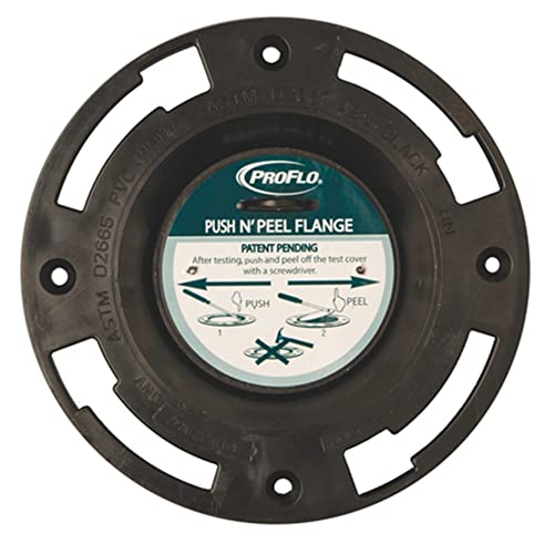 PROFLO PF4134P 4\" x 3\" PVC P-N-P Closet Flange with Stainless Steel Ring - N/A