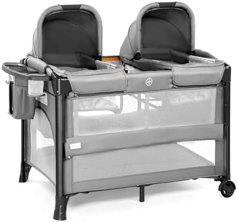JOYMOR Twin Bassinet for Baby