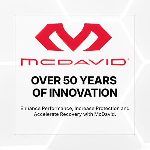 McDavid - 6446R - Kompressionsmanschette für das Knie - Hexpad - Unisex Erwachsene – Knieschoner-Manschette - Verhindert Stoßverletzungen - Sehr elastisch - Basketball-Kniehülse