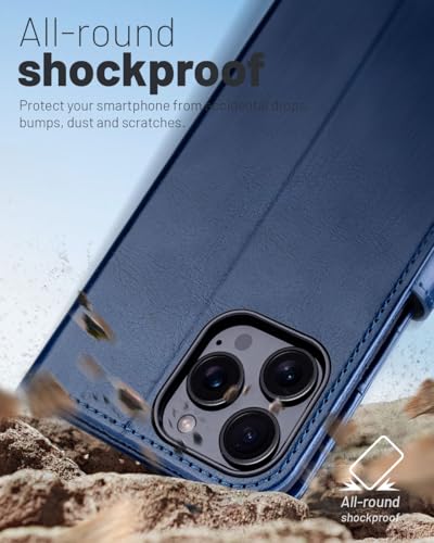 Étui iPhone 16 Pro Max Antichoc avec Blocage RFID Housse Cuir OCASE - 6