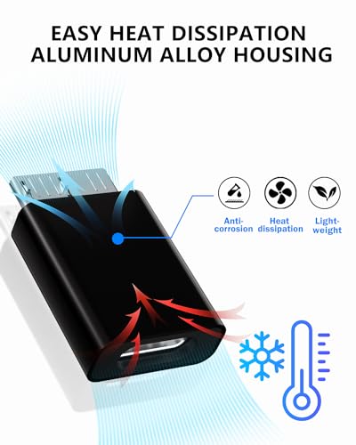 ShineeKee USB C Adapter 2 Pack Micro B to USB C, Type C Female to Micro B Male Cable Adapter, USB 3.1 Adapter for Hard Drive Cable, USB C Hard Drive Cable Adapter for USB 3.0 External Portable - Thumbnail 5