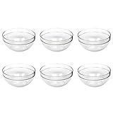 Ø 17cm Luminarc \'Empilable\' Salatschale Schüssel, Glas, stapelbar, Ø 17cm, 6-teilig (1 Set)