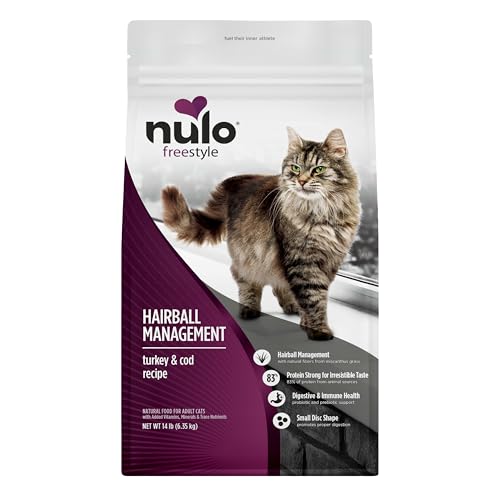 Nulo Freestyle Cat Food, For Hairball Management, Premium Grain-Free Dry