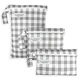 ★ TAMAÑO: Set de 3 bolsas con tamaños ideales para guardar todo lo necesario: Bolsa grande (largo 30 cm x ancho 20cm), Bolsa mediana (largo 18cmx ancho 18cm) y Bolsa pequeña (largo 13 cm x ancho 18cm).