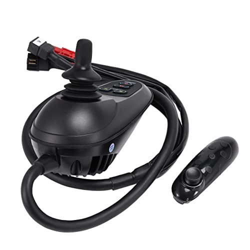 Asyduey Joystick EléCtrico Universal para Silla de Ruedas Controlador Dual Manija de Control InaláMbrico Bluetooth