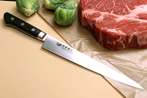 Yoshihiro Inox Aus-10 Stain-Resistant Steel Ice Hardened Sujihiki Slicer Chef Knife (10.5'' (270Mm)) #TOP1