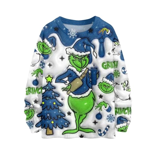 Ugly Christmas Sweater Women Funny Pattern Cute Xmas Holiday Knit...
