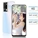 MTGud 4G Smartphone Without Contract, 4GB RAM + 32GB ROM/256GB, 6.56 Inch HD Screen, 5000 mAh Android 12.0 OS, 13MP Camera, Dual 4G SIM/Face ID Unlock/OTG (White)
