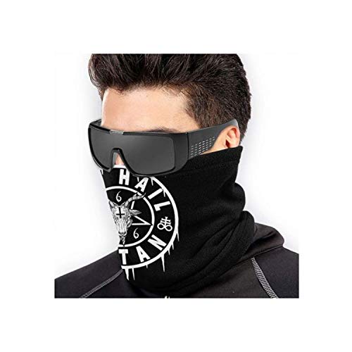 All Hail Satan Baphomet Satanic and Occult Unisex Bandana Face Mask Warmer Neck Tube for Dust Wind Sun Protection Black2