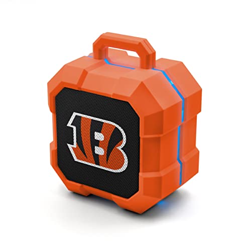 SOAR NFL Shockbox LED Wireless Bluetooth Speaker Cincinnati Bengals