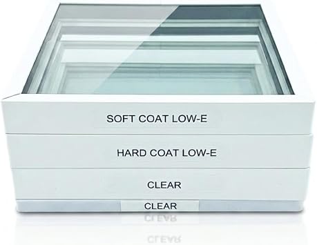 EDTM GS1332 Low-E Glass Sample Set for Window Sales Demos, Made in USA