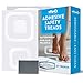 SlipX Solutions Adhesive Square Safety Treads Add Non-Slip Traction to Tubs, Showers & Other Slippery Spots - Design Your Own Pattern! (21 Count, Reliable Grip, White)