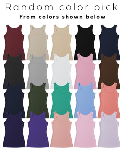 Image of Sexy Basics Women's Stretch Tank Tops | Multi Packs & Colors Sport Tanks