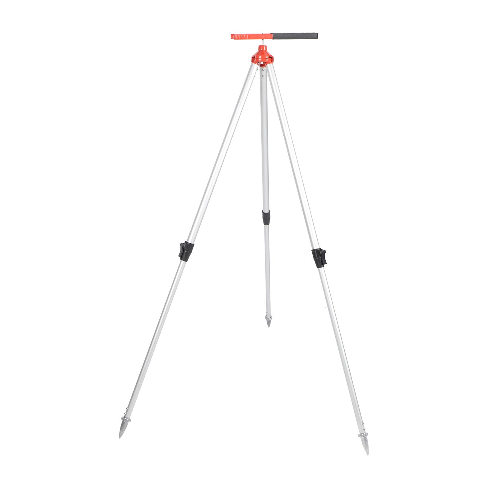 KIMISS Poste de Prisma para Trípode Topográfico para Estación Total, Ajustable de 75 a 120 Cm, Soporte Duradero de Aleación de Aluminio para Mediciones de Precisión