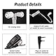 1 Pc Funkgerät Headset Walkie-Talkie für Sicherheit, 2 Pins mit PTT-Taste, 150 cm, Kompatibel mit Kenwood Zwei-Wege-Radio BAOFENG UV5R 888S RT24 RT27 RT622 HESENATE HT999
