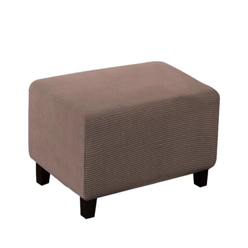 Housse élastique pour pouf de rangement rectangulaire XL kaki - 2