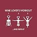 Paperproducts Design Paper Napkins (20 Pack), Wine Lovers Workout, Multicolor